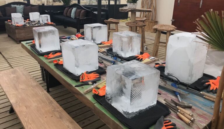 workshop making ice sculptures