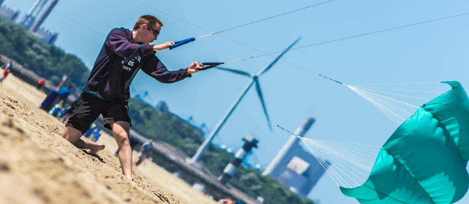 Kite flying in Scheveningen