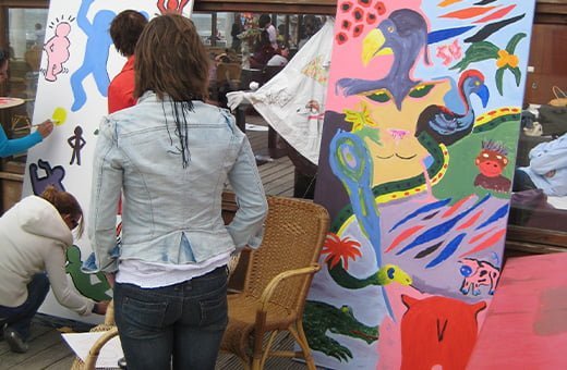 Bedrijfsuitje Midden Nederland - Workshop schilderen