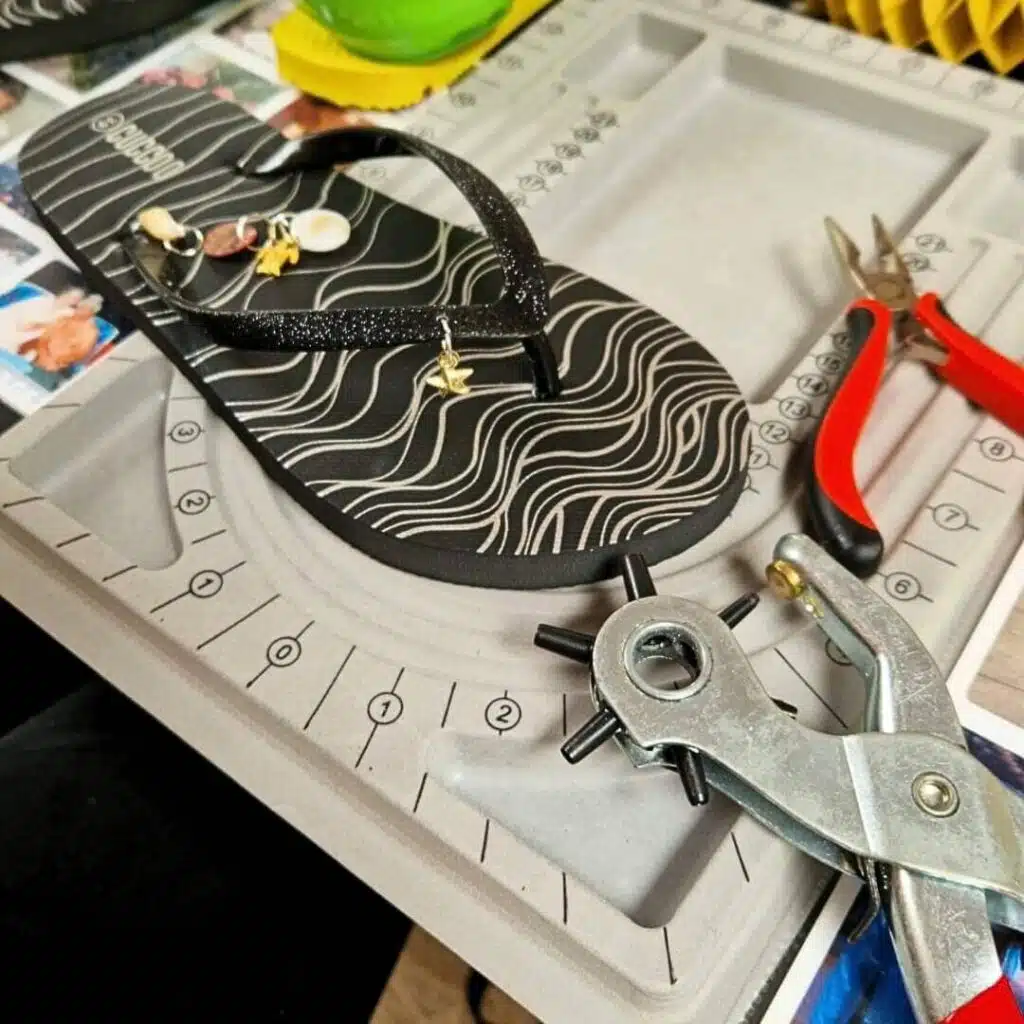 slippers pimpen met edesteentjes