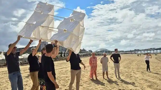 bouw je eigen mega vlieger