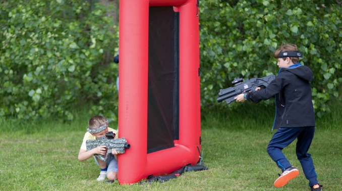 lasergamen met kinderen