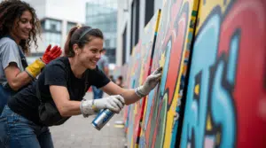 Gezellige graffiti workshop