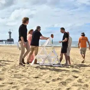 Grote vlieger gemaakt