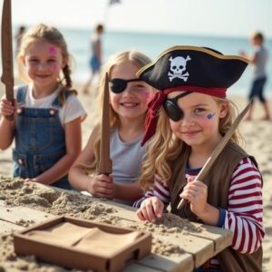 Kinderfeest vol actie met een spannend Piraten speurtocht kinderfeest