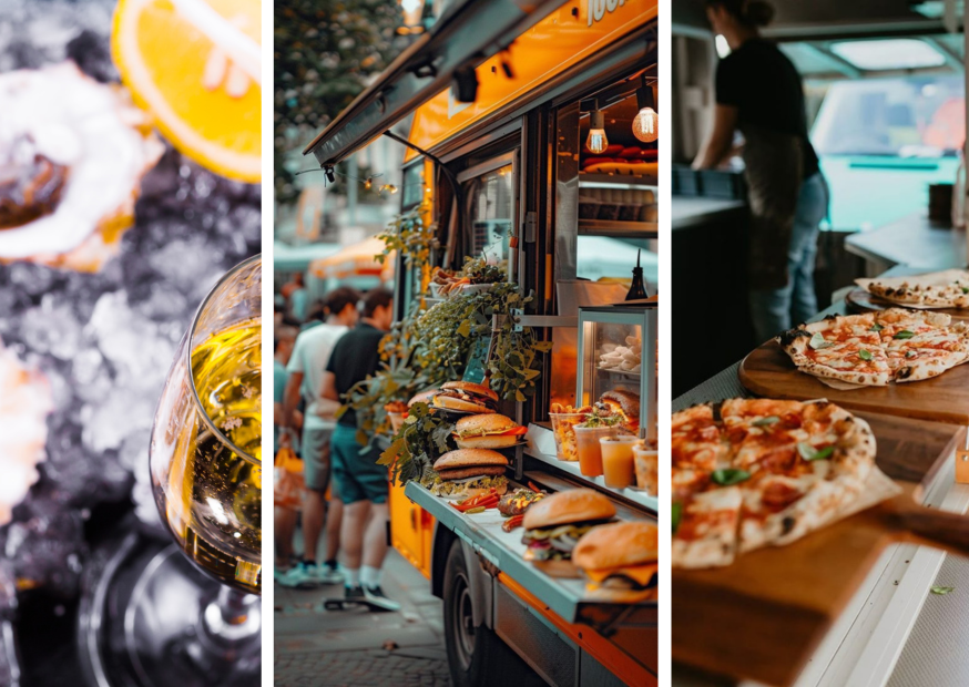 Het Corporate carnival op het strand is pas compleet met een smaakvolle foodbeleving.