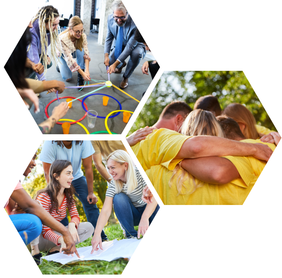Op zoek naar een teamuitje dat echt versterkt? Onze samenwerkingsactiviteiten zorgen voor betere communicatie en teamgevoel. width=