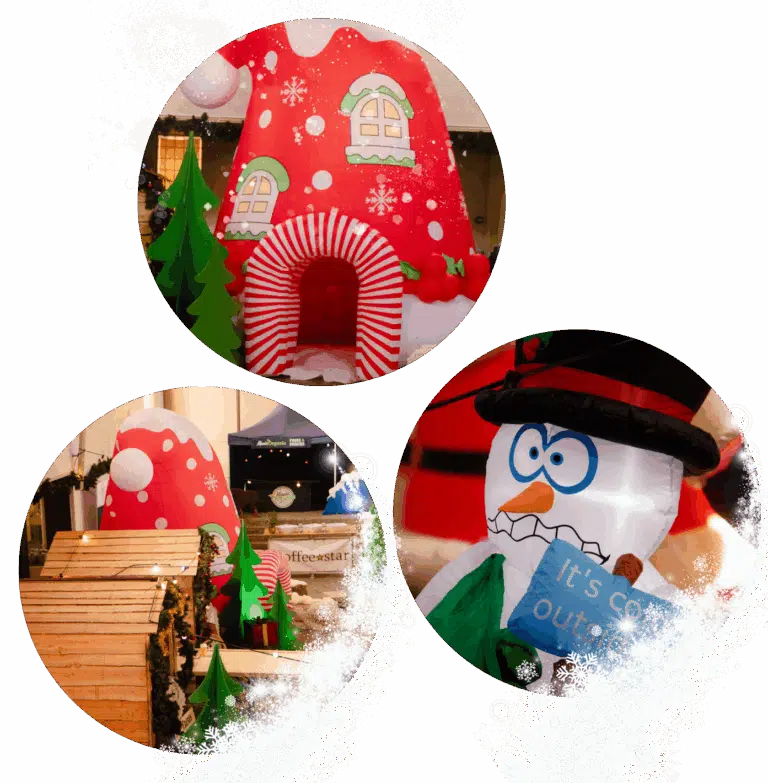 Of het nu bij jullie op kantoor is of op een van onze locaties: wij zorgen voor een winter thema met alles erop en eraan – van decoratie en licht tot catering en organisatie.